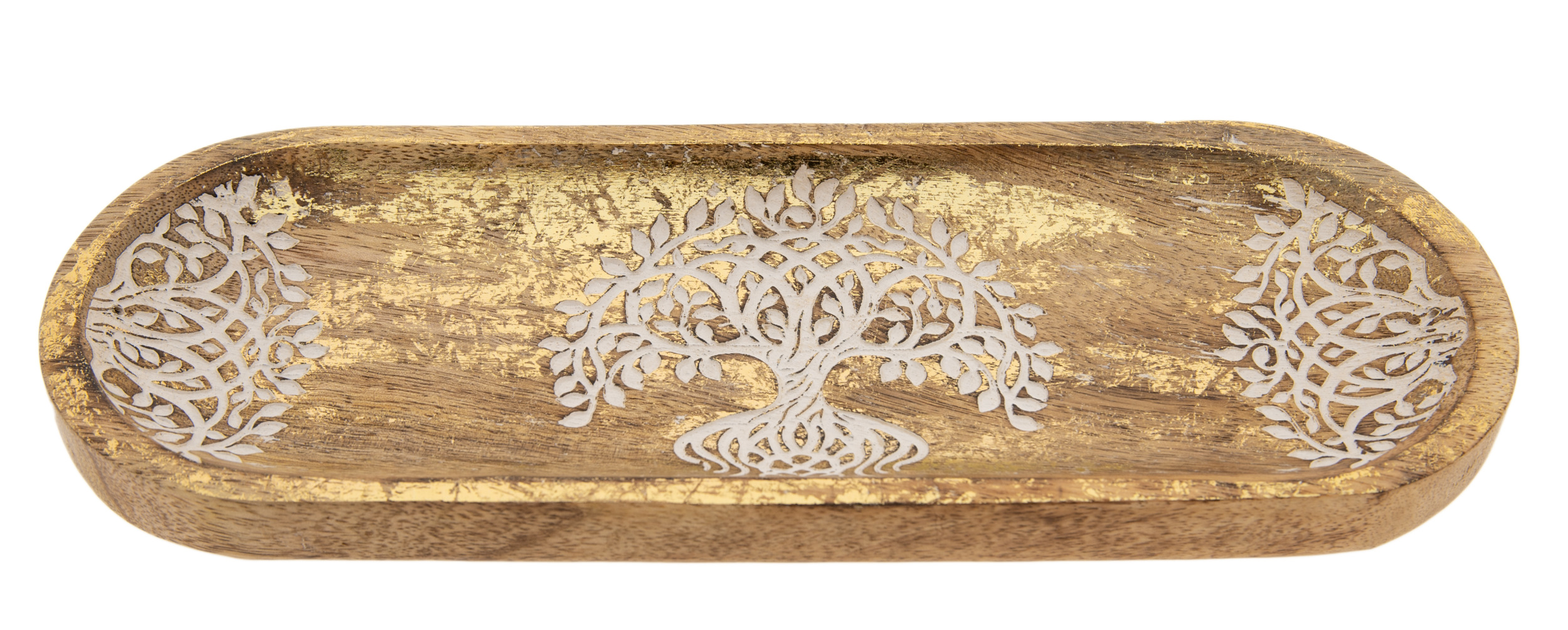 Yggdrasil Räucherstäbchenhalter Goldverzierungen extra breit