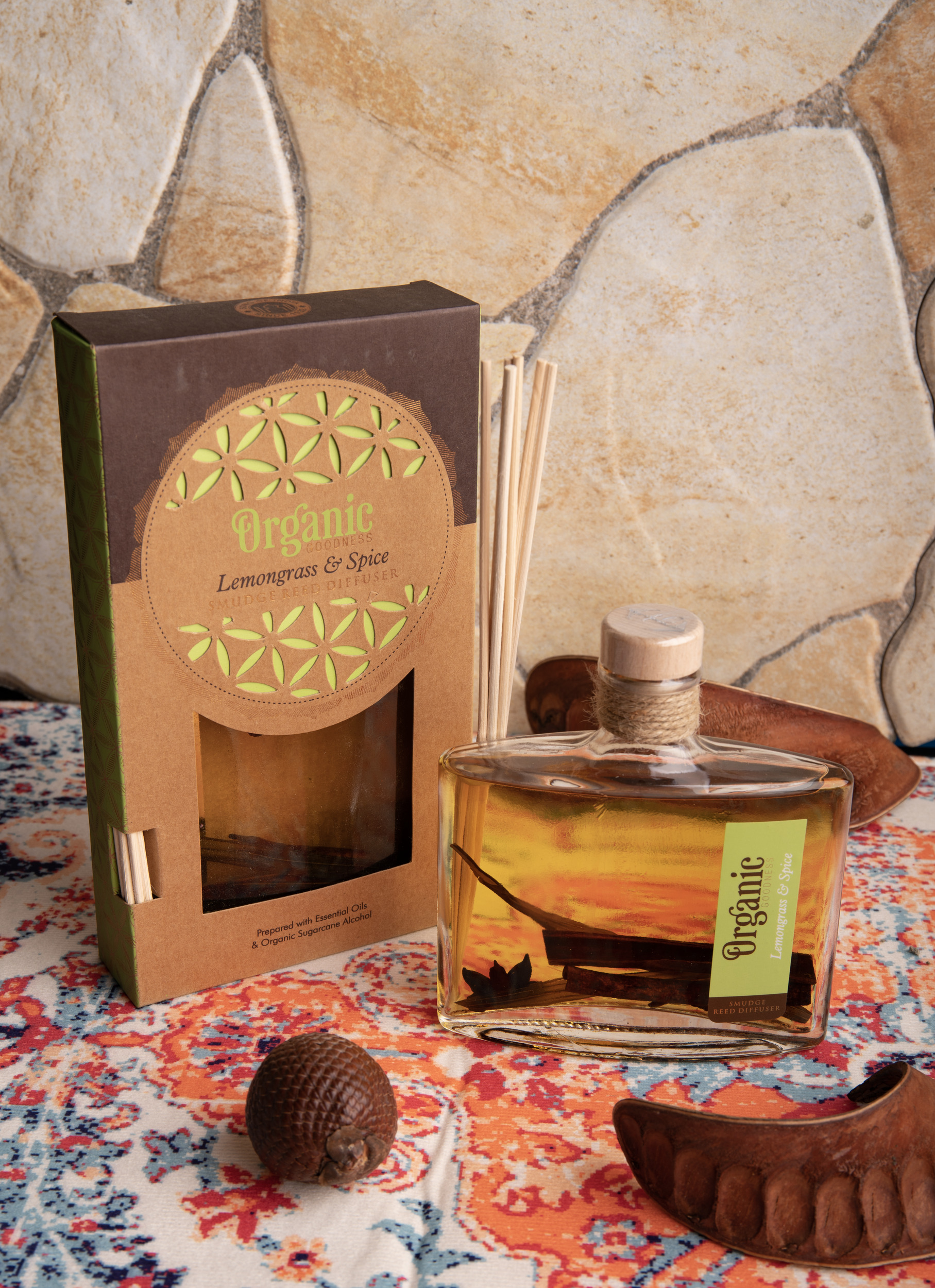 Zitronengras & Gewürze  Organic Reed Diffuser