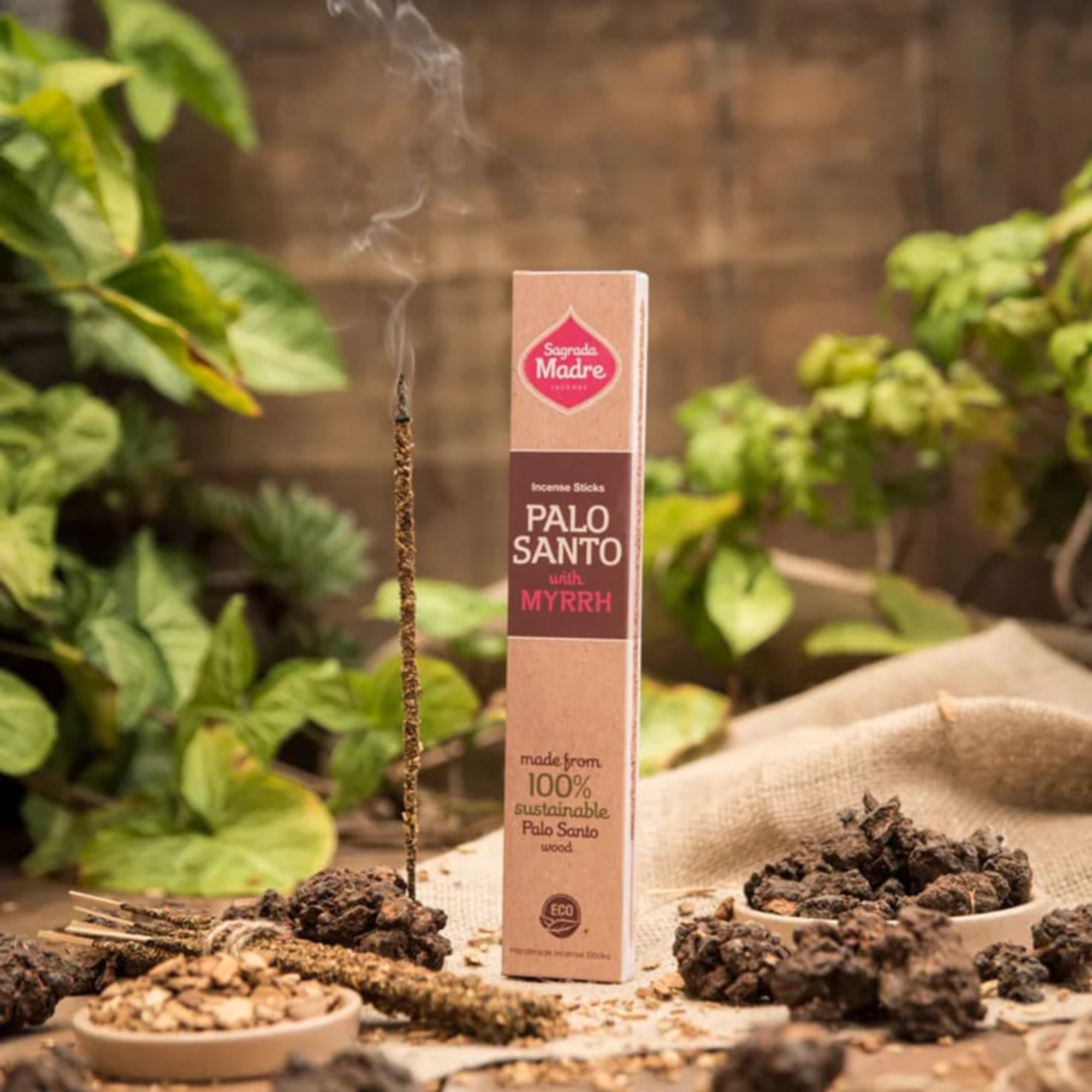 Sagrada Madre Palo Santo Räucherwerk Myrrh