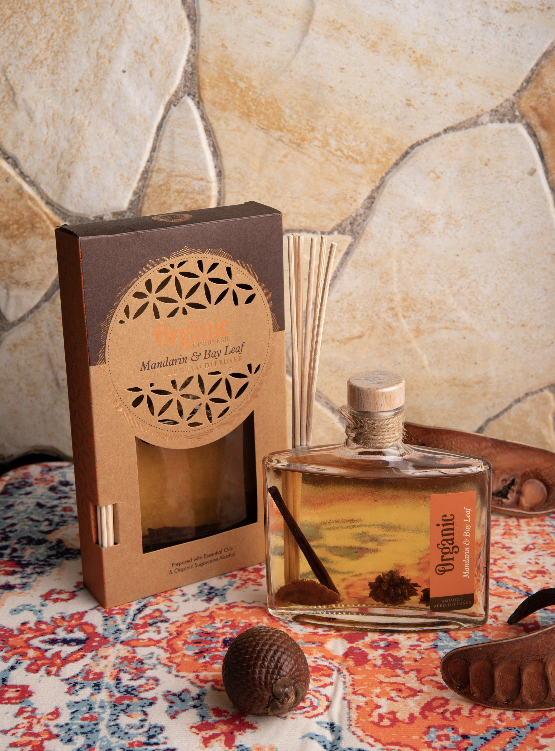 Mandarine & Lorbeerblatt  Organic Reed Diffuser